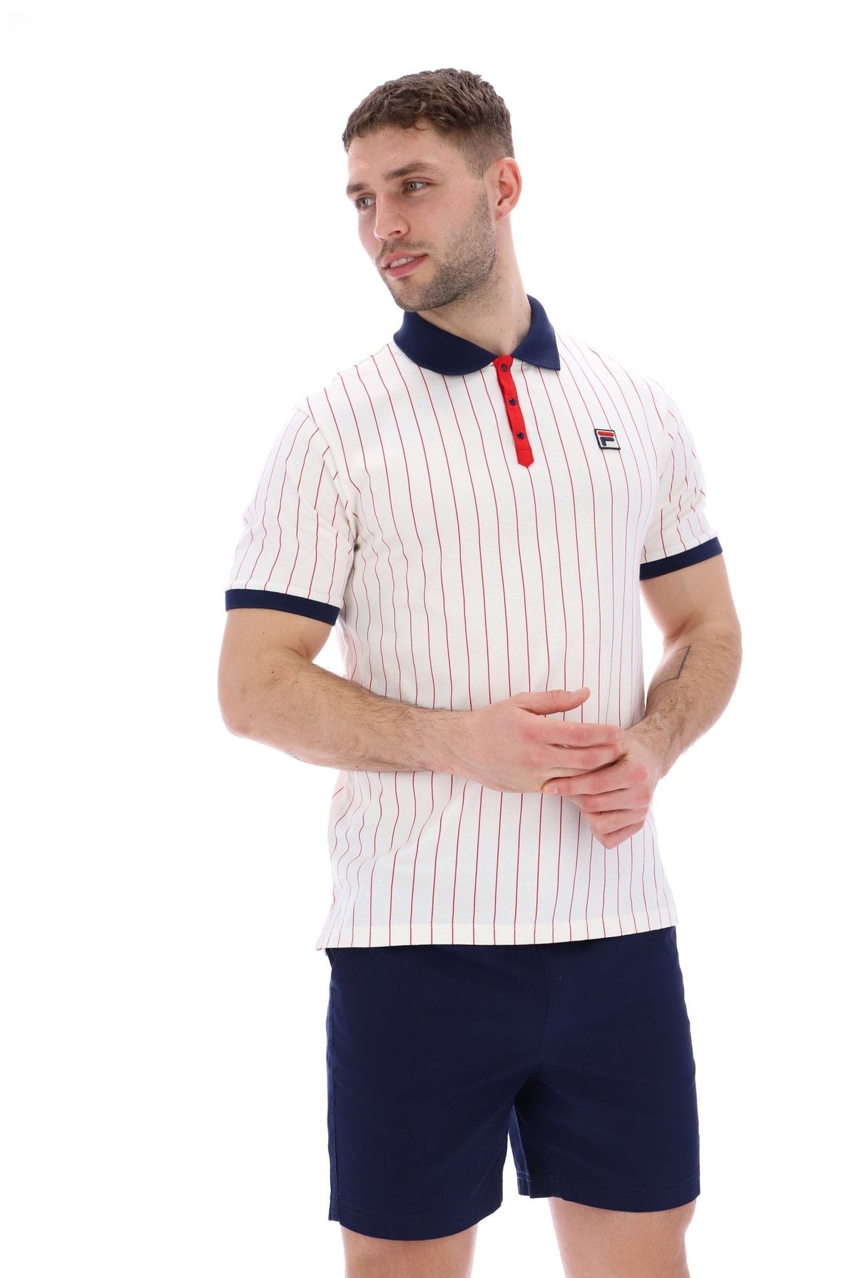 Gardenia BB1 Classic Vintage Striped Polo - Gardenia