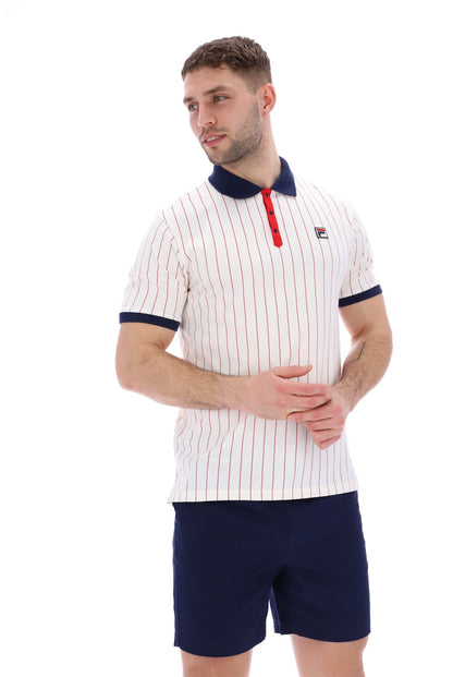 Gardenia BB1 Classic Vintage Striped Polo - Gardenia