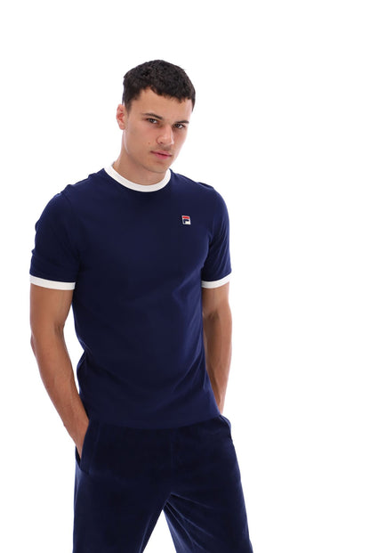 Fila Navy Marconi Essential Ringer T-Shirt - Fila Navy