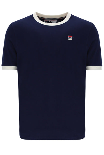 Fila Navy Marconi Essential Ringer T-Shirt - Fila Navy