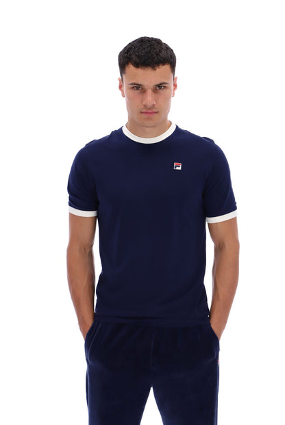Fila Navy Marconi Essential Ringer T-Shirt - Fila Navy