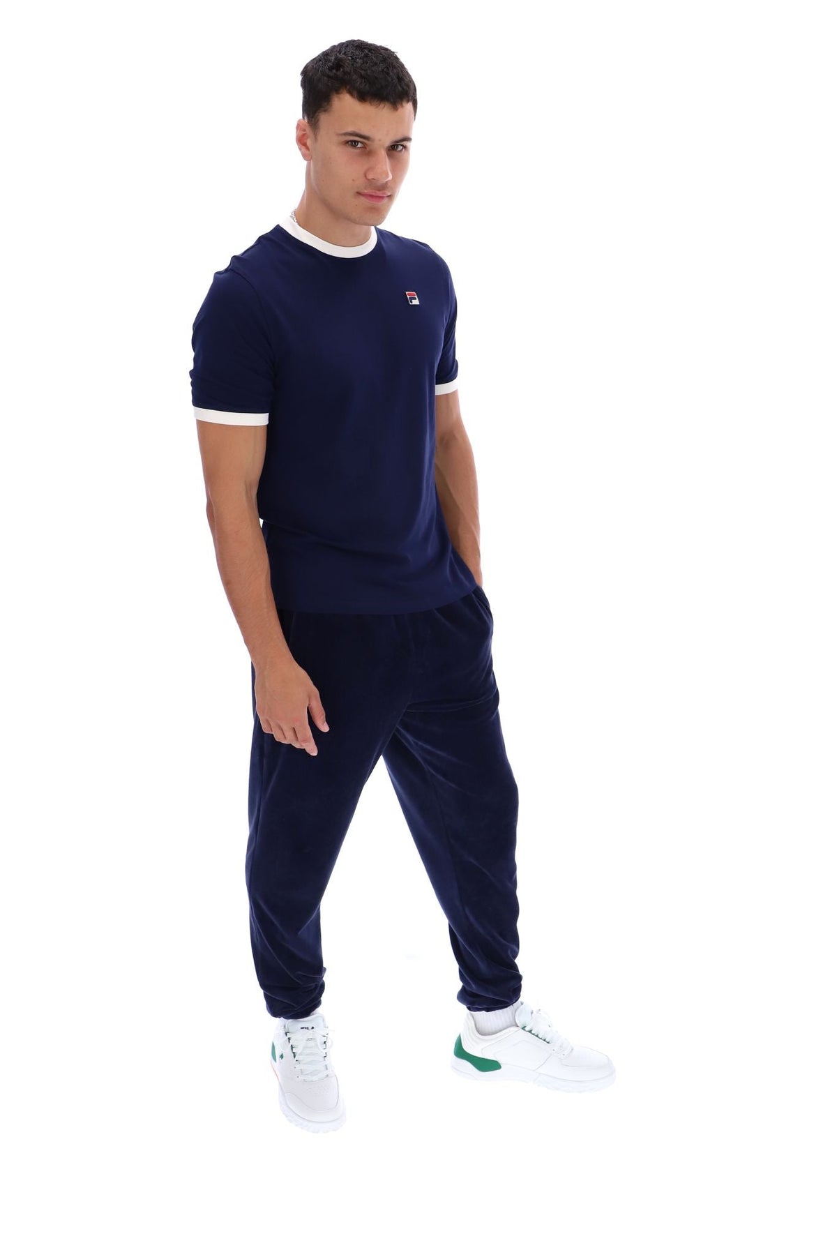 Fila Navy Marconi Essential Ringer T-Shirt - Fila Navy