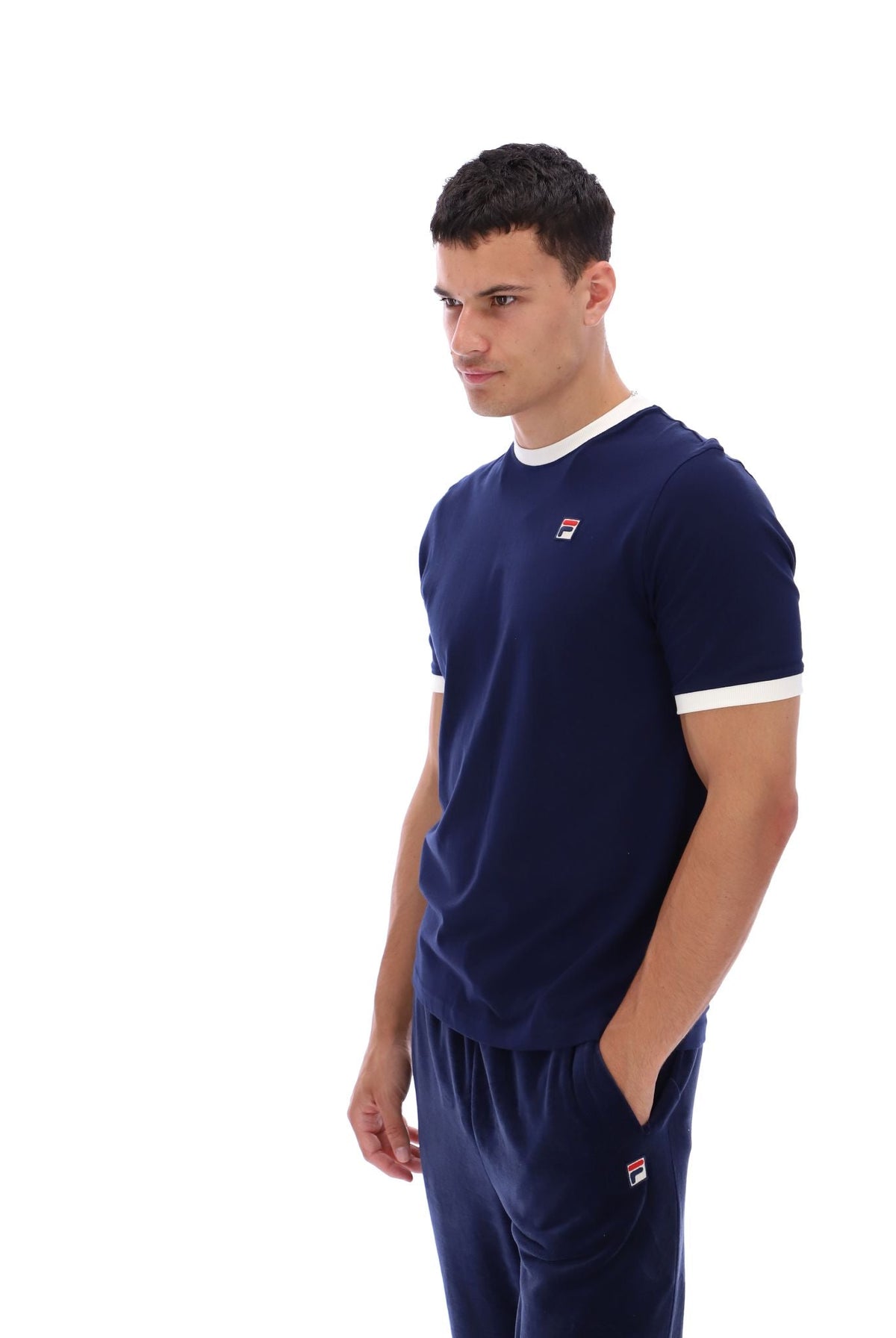 Fila Navy Marconi Essential Ringer T-Shirt - Fila Navy