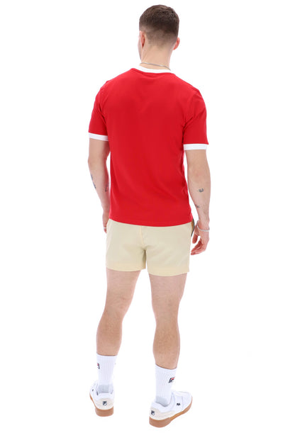 Chinese Red Marconi Essential Ringer T-Shirt - Chinese Red
