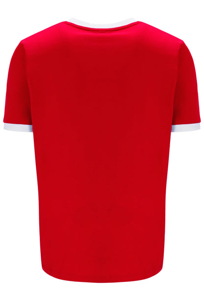 Chinese Red Marconi Essential Ringer T-Shirt - Chinese Red