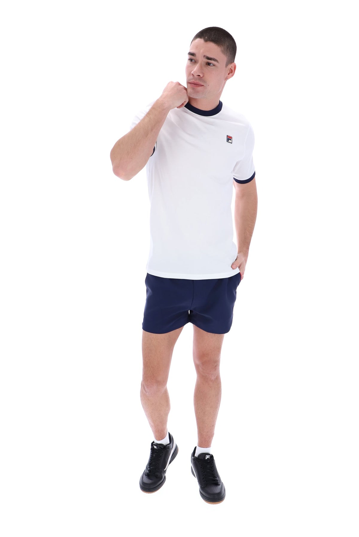 White Marconi Essential Ringer T-Shirt - White