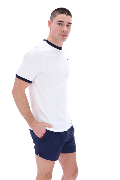 White Marconi Essential Ringer T-Shirt - White