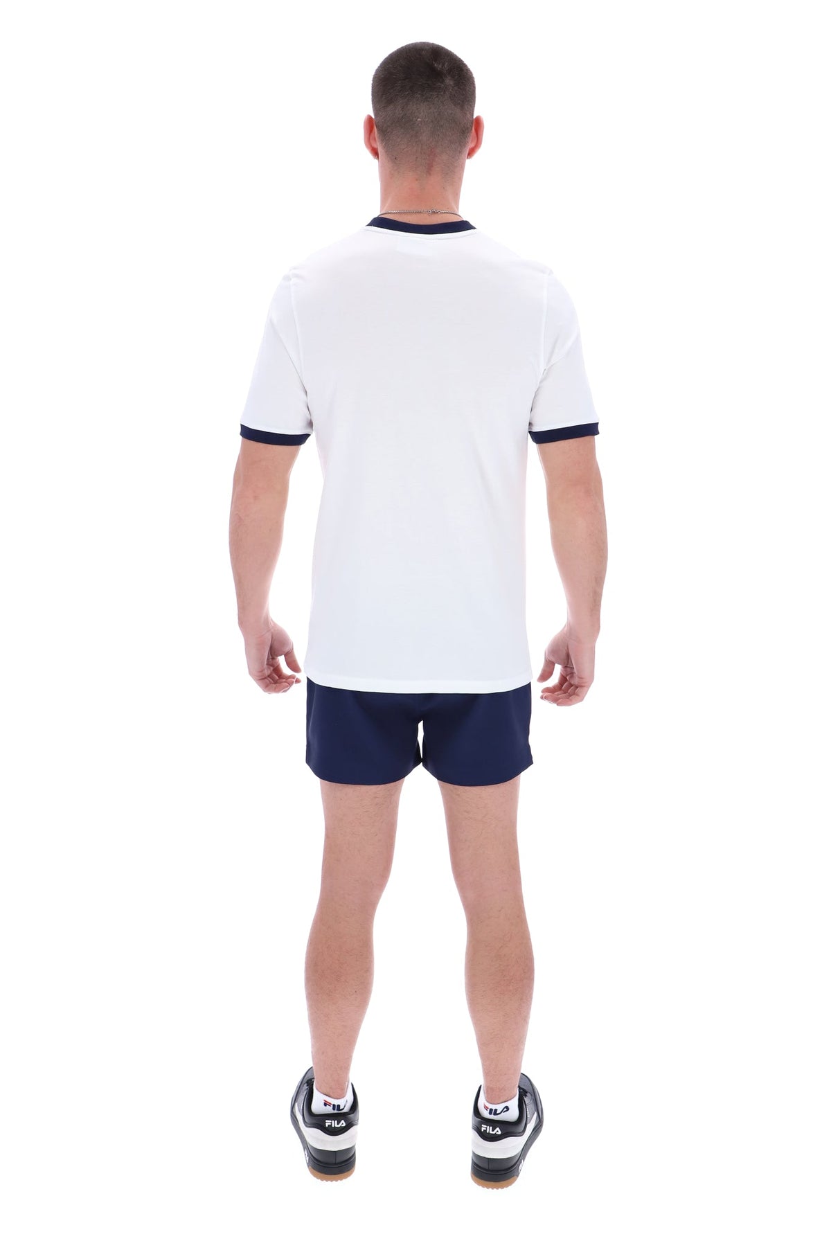 White Marconi Essential Ringer T-Shirt - White