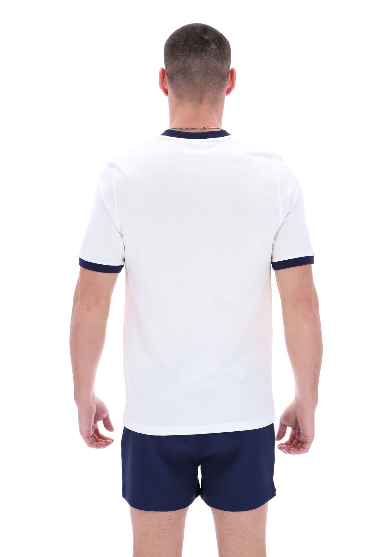 White Marconi Essential Ringer T-Shirt - White