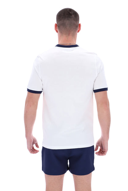 White Marconi Essential Ringer T-Shirt - White