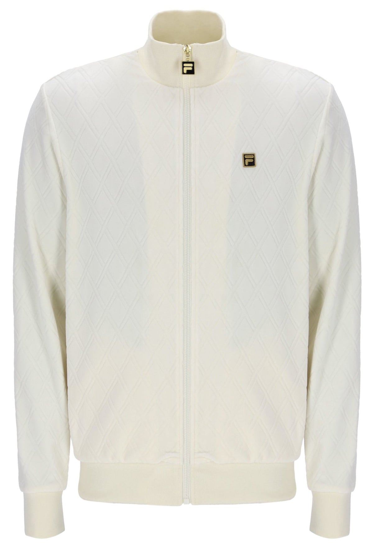 Coconut Milk Hanay Embossed Diamond Jacket - White