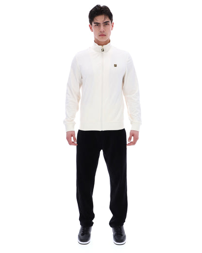 Coconut Milk Hanay Embossed Diamond Jacket - White