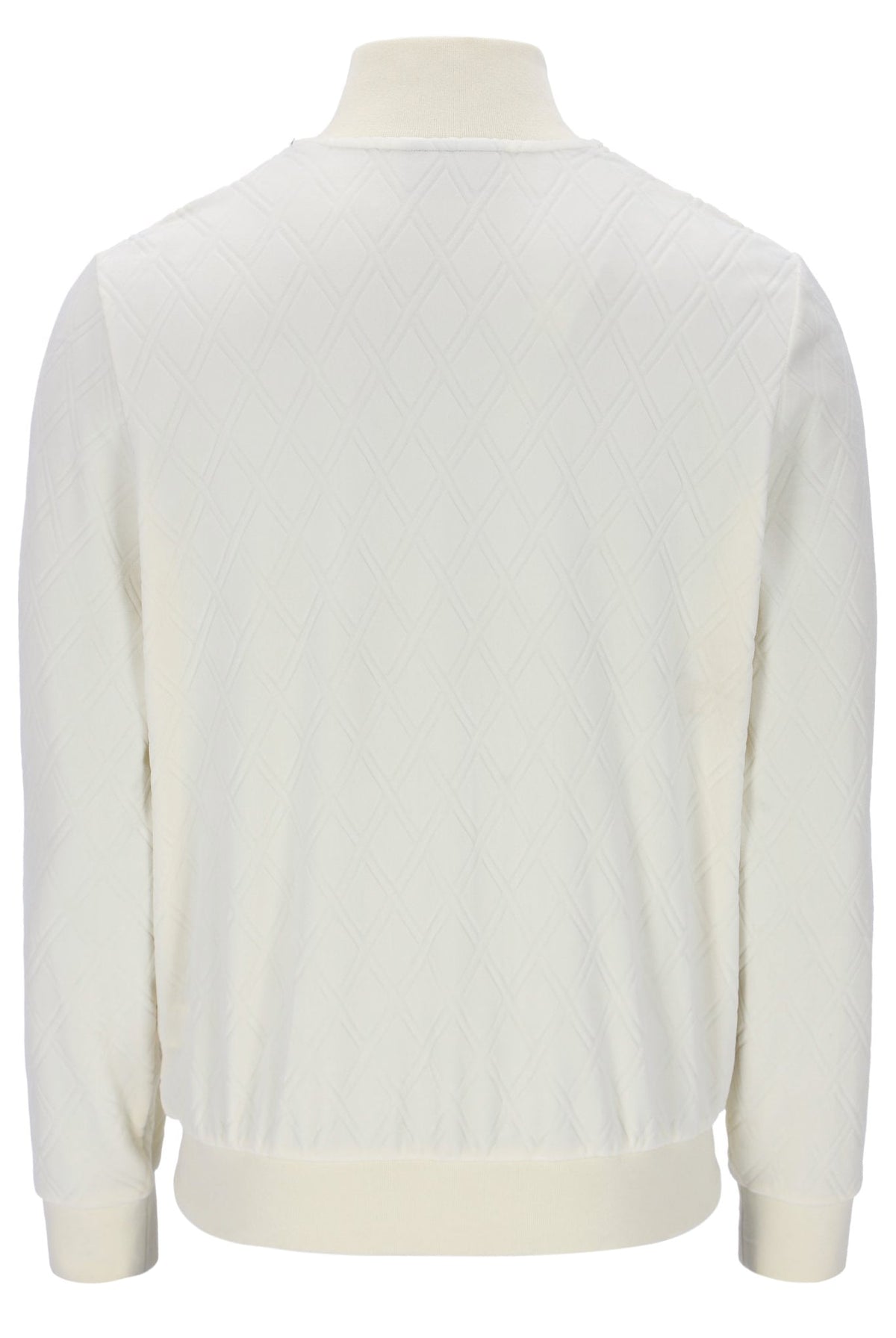 Coconut Milk Hanay Embossed Diamond Jacket - White