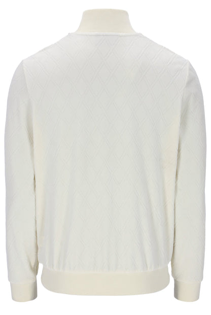 Coconut Milk Hanay Embossed Diamond Jacket - White