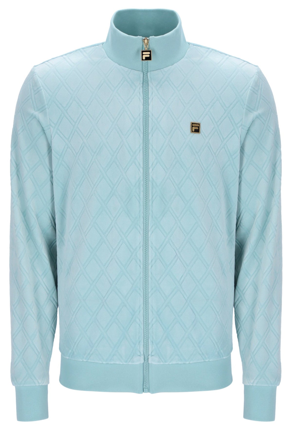Sterling Blue Hanay Embossed Diamond Jacket - Baby Blue