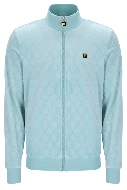 Sterling Blue Hanay Embossed Diamond Jacket - Baby Blue