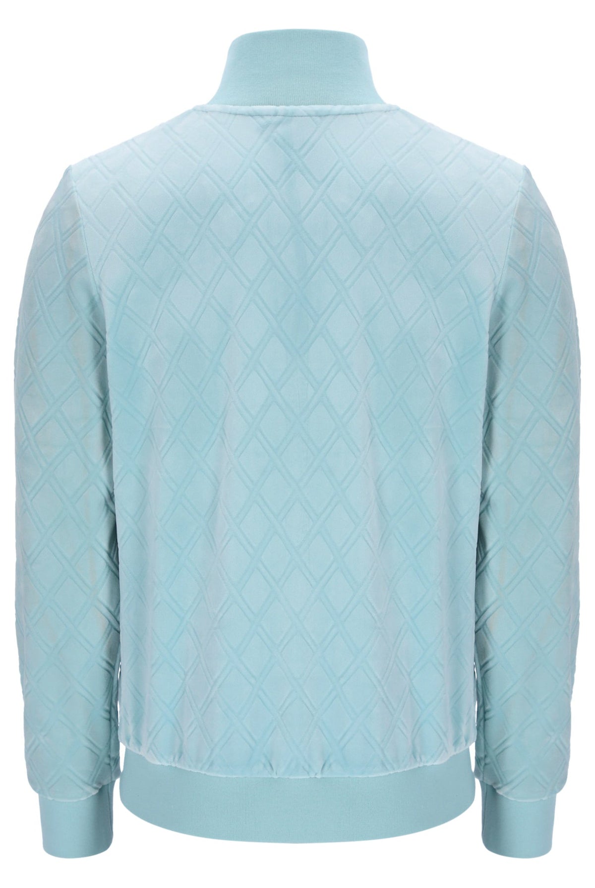 Sterling Blue Hanay Embossed Diamond Jacket - Baby Blue