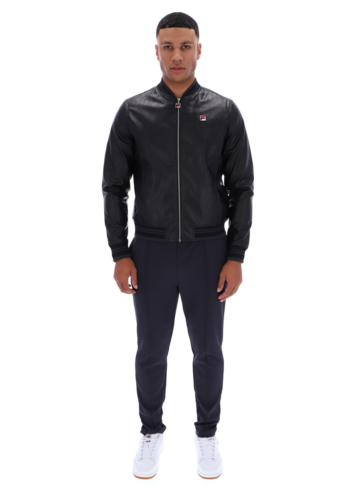 Black Malyk Archive Influence Faux Leather Jacket - Black