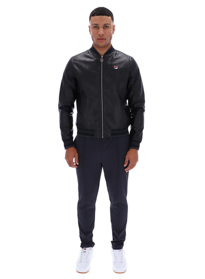 Black Malyk Archive Influence Faux Leather Jacket - Black