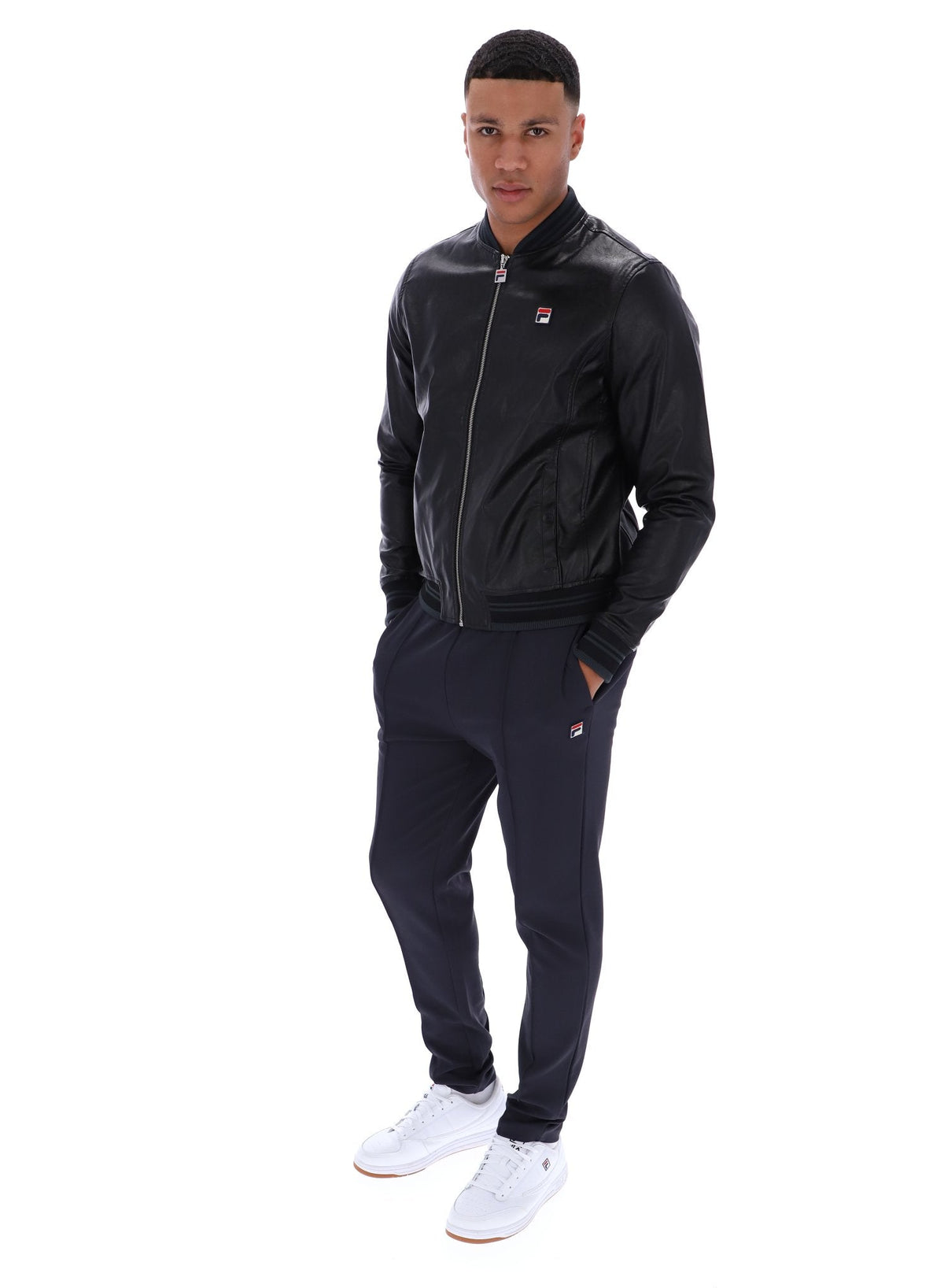 Black Malyk Archive Influence Faux Leather Jacket - Black