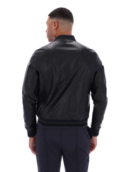 Black Malyk Archive Influence Faux Leather Jacket - Black