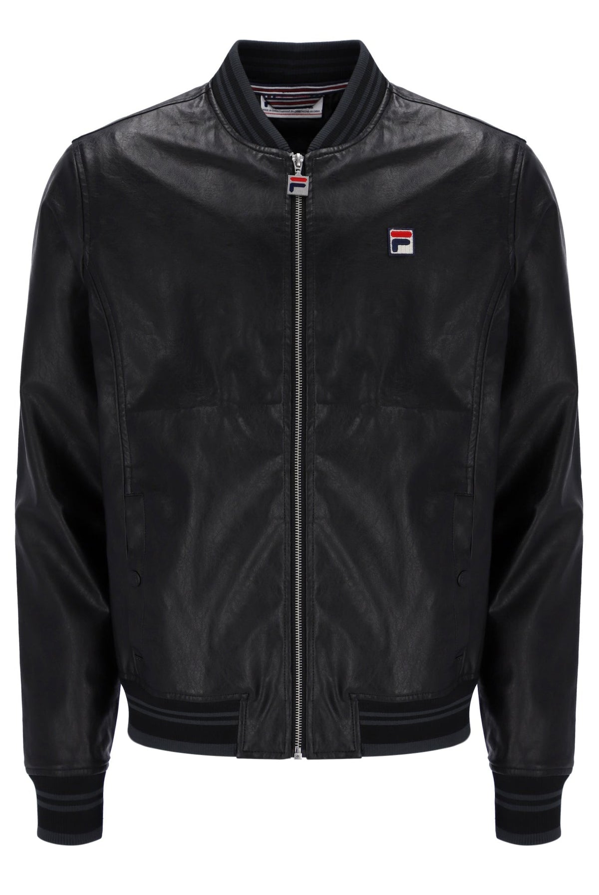 Black Malyk Archive Influence Faux Leather Jacket - Black