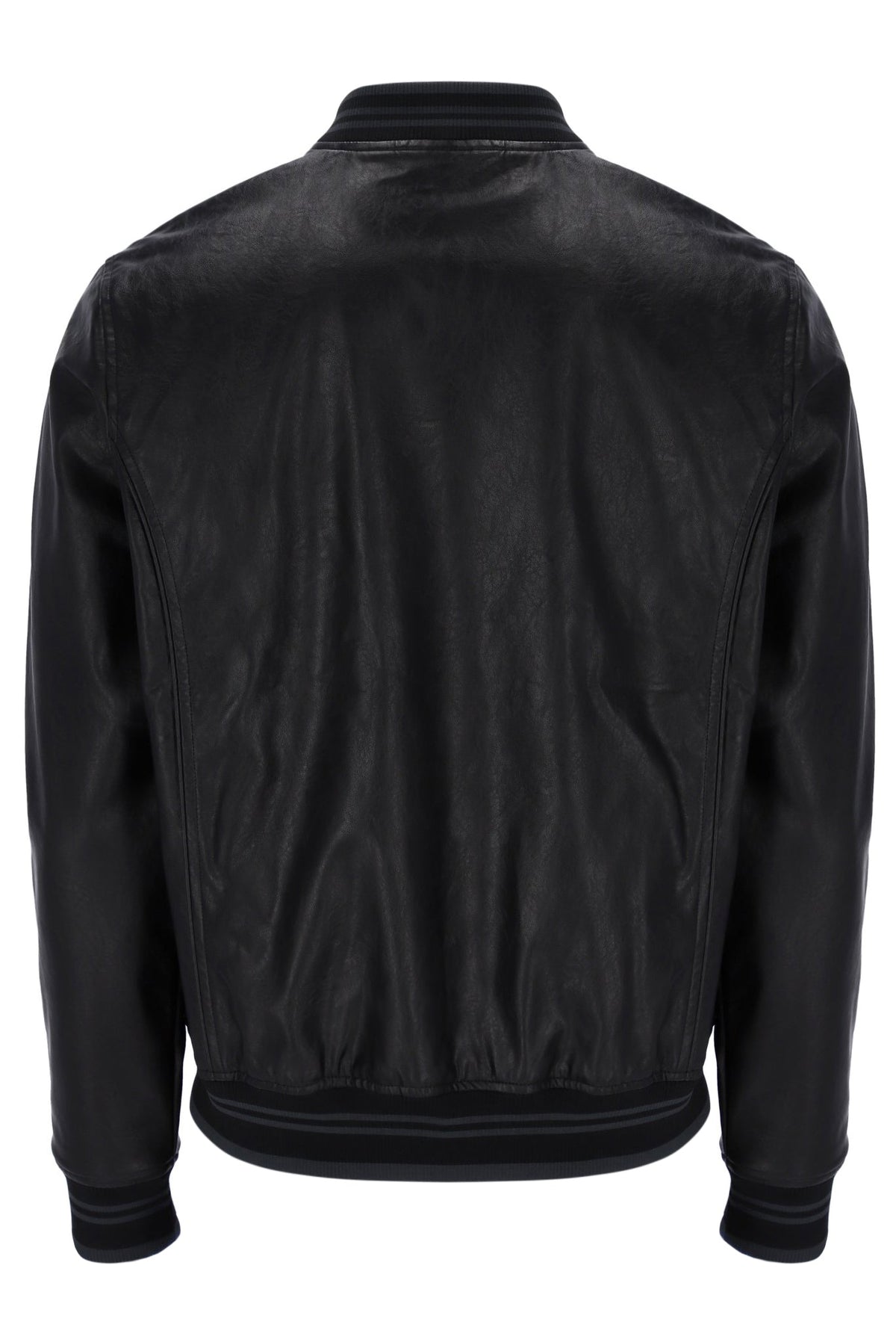 Black Malyk Archive Influence Faux Leather Jacket - Black
