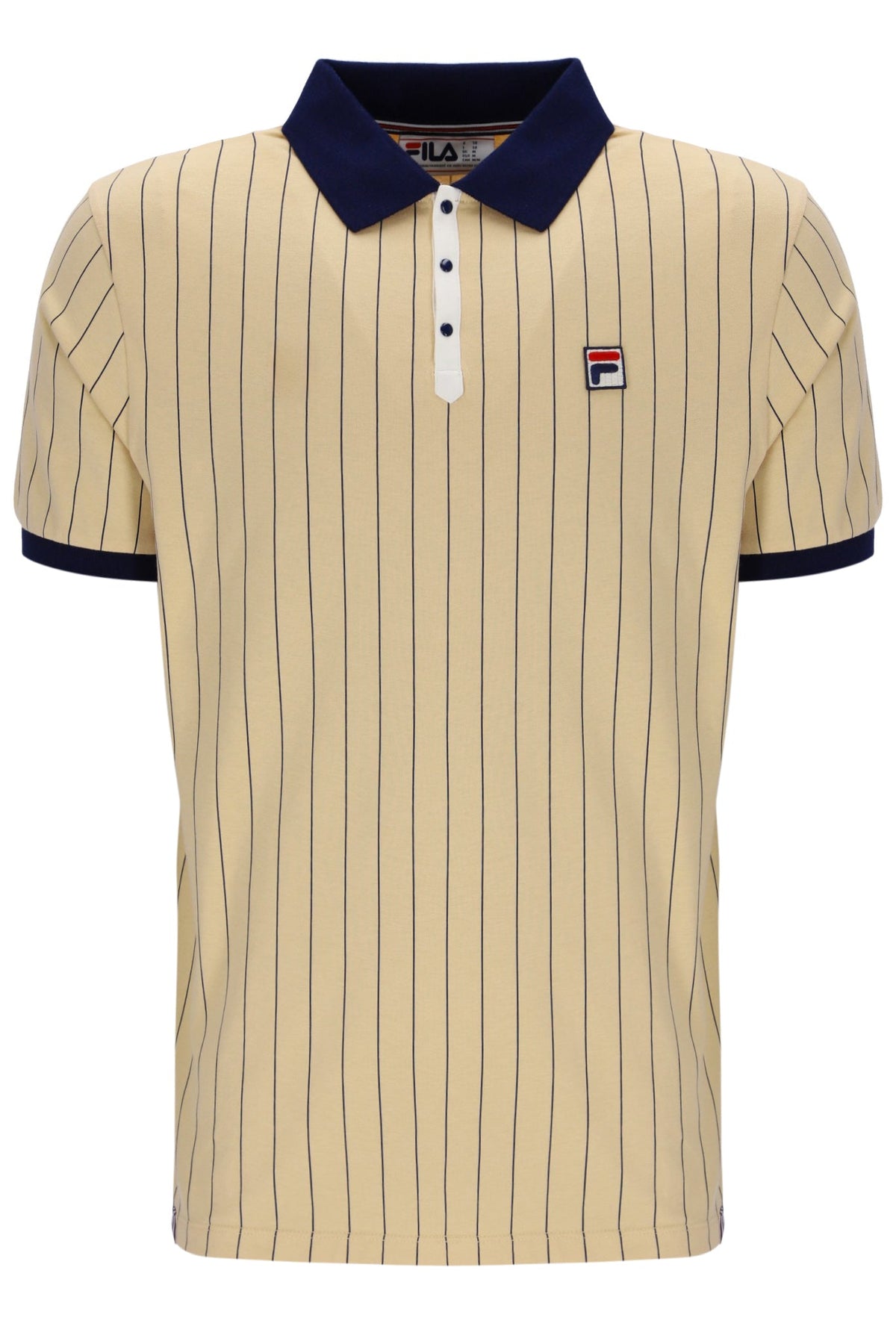 Classic Beige BB1 Classic Vintage Striped Polo - Cambridge Cream