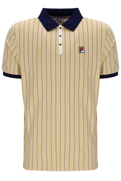 Classic Beige BB1 Classic Vintage Striped Polo - Cambridge Cream