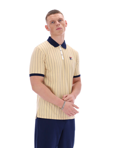 Classic Beige BB1 Classic Vintage Striped Polo - Cambridge Cream