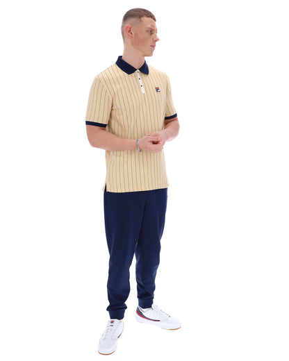Classic Beige BB1 Classic Vintage Striped Polo - Cambridge Cream