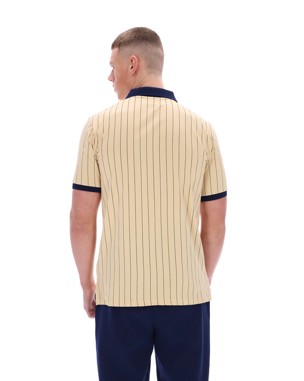 Classic Beige BB1 Classic Vintage Striped Polo - Cambridge Cream