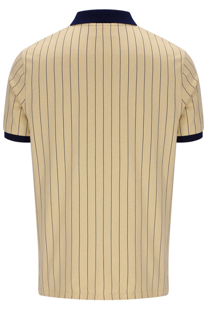 Classic Beige BB1 Classic Vintage Striped Polo - Cambridge Cream
