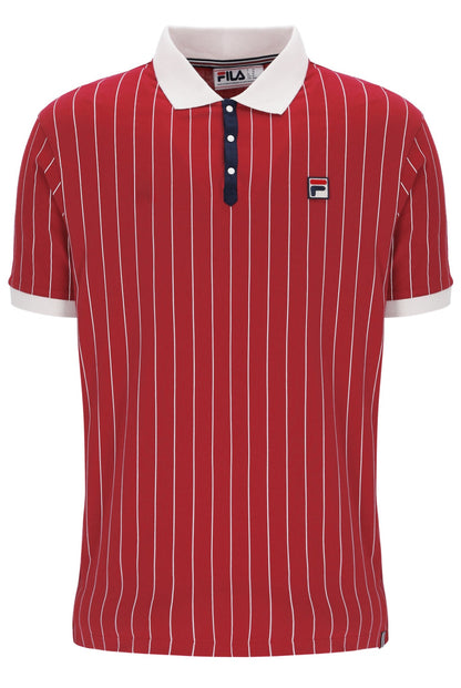 Garnet BB1 Classic Vintage Striped Polo - Lebanese Red
