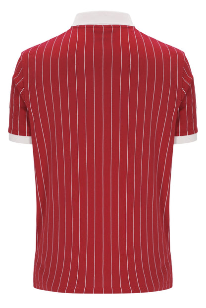 Garnet BB1 Classic Vintage Striped Polo - Lebanese Red
