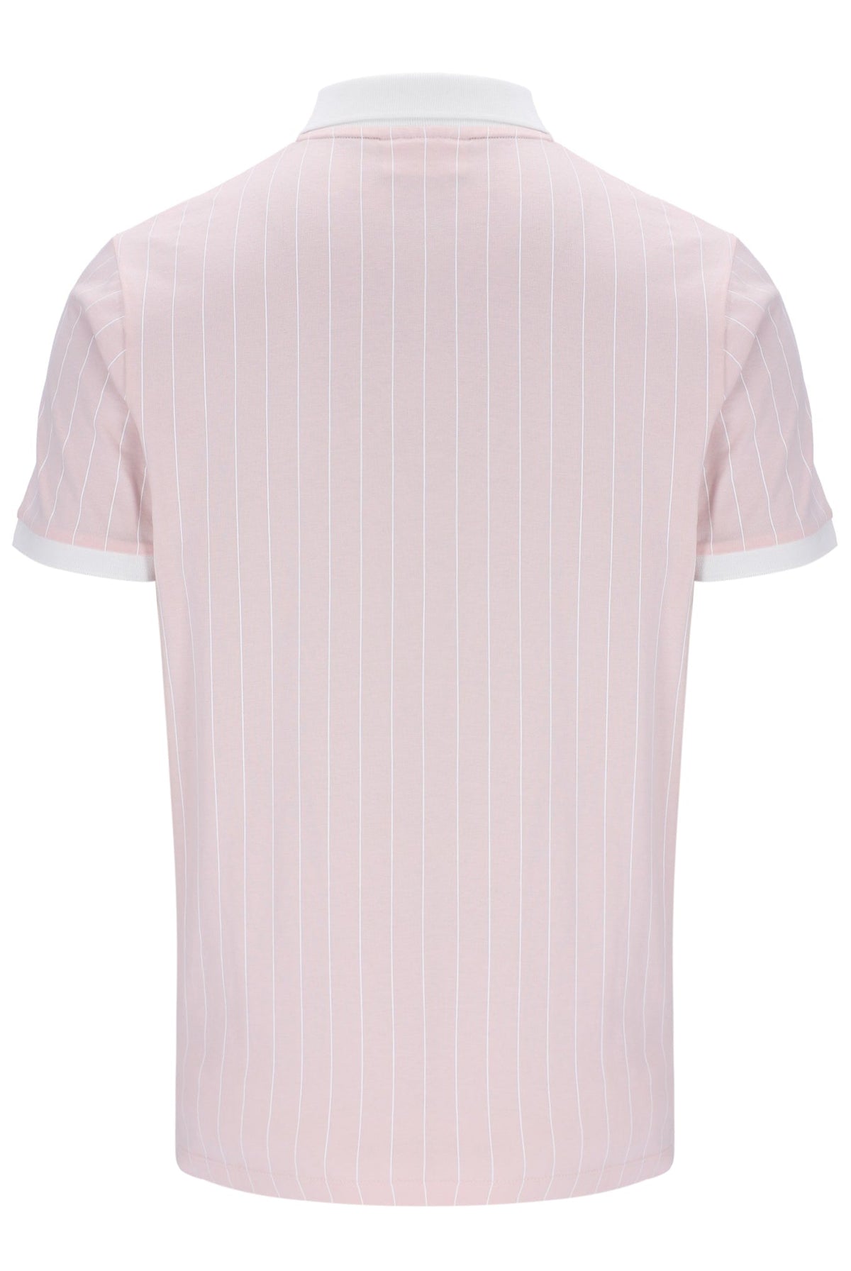 Pale Pink BB1 Classic Vintage Striped Polo - Light Baby Pink