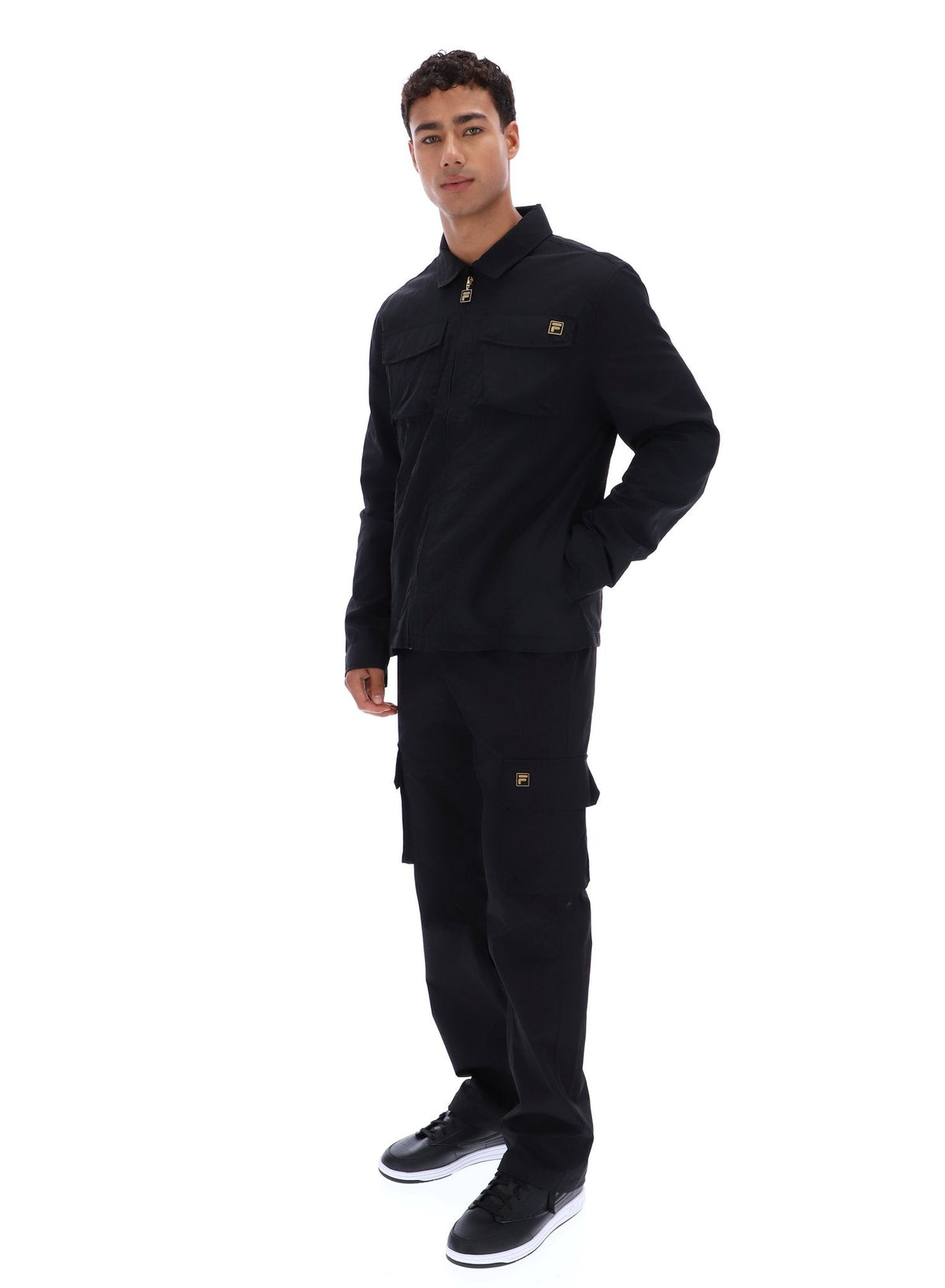 Black Kasa Zip-Through Overshirt - Black