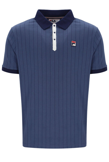 Vintage Indigo BB1 Classic Vintage Striped Polo - Vintage Indigo