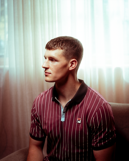 Fig BB1 Classic Vintage Striped Polo - Fig