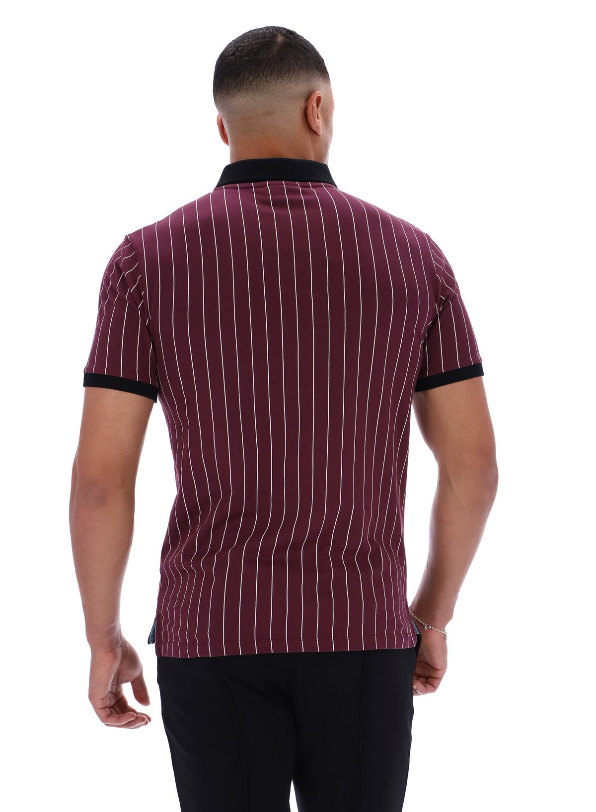 Fig BB1 Classic Vintage Striped Polo - Fig