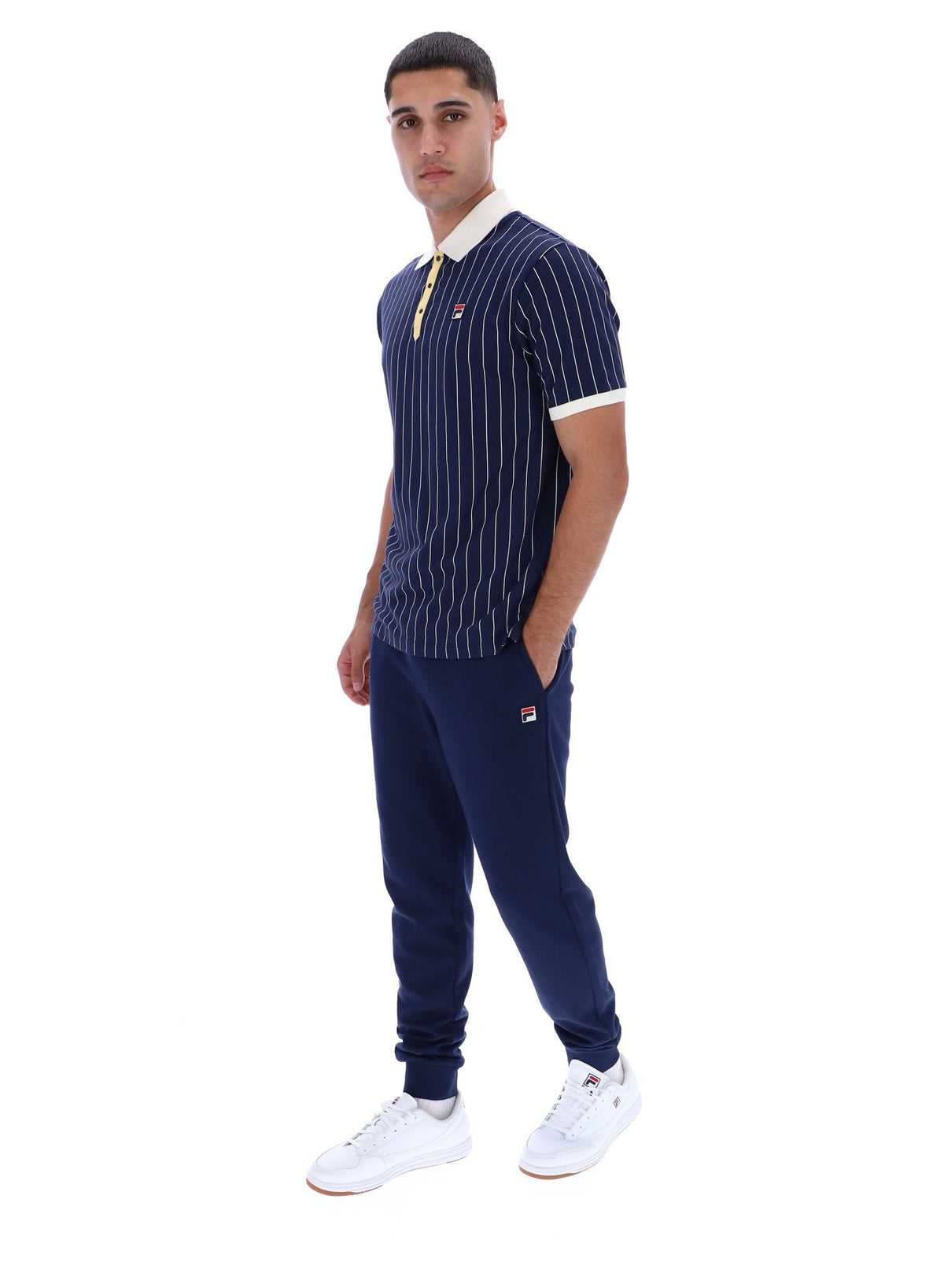 Fila Navy BB1 Classic Vintage Striped Polo - Fila Navy