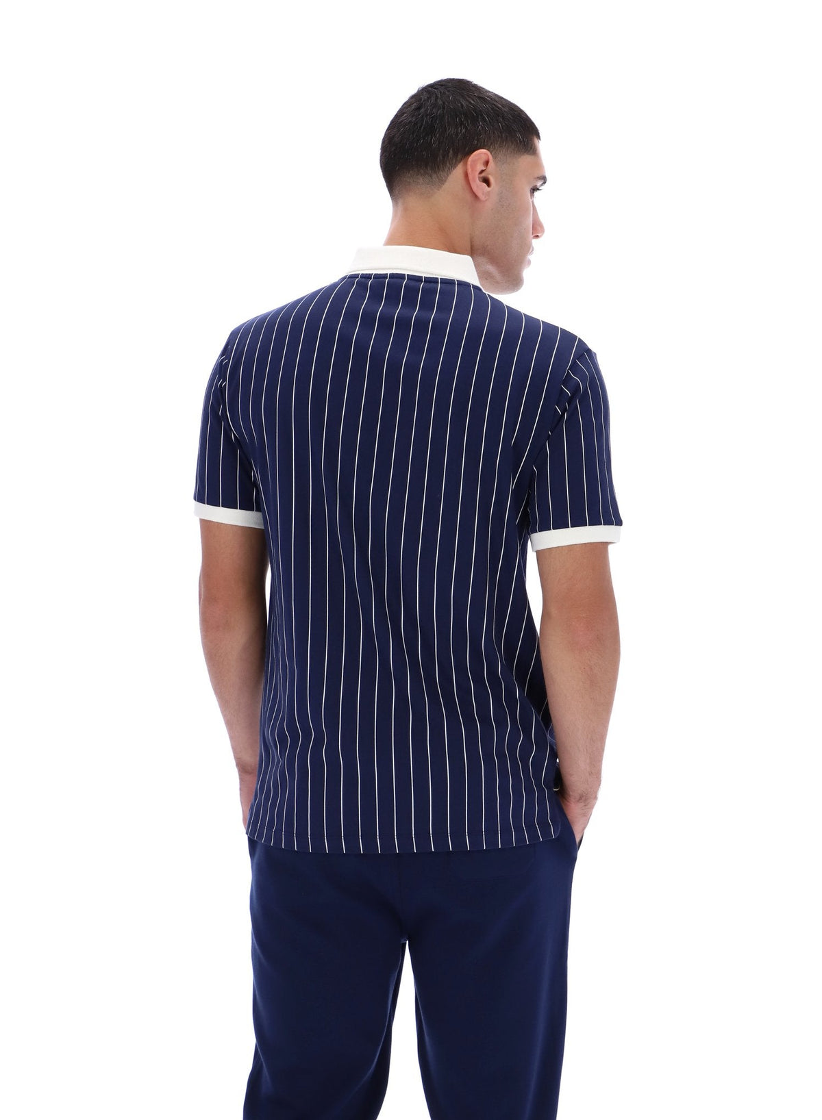 Fila Navy BB1 Classic Vintage Striped Polo - Fila Navy
