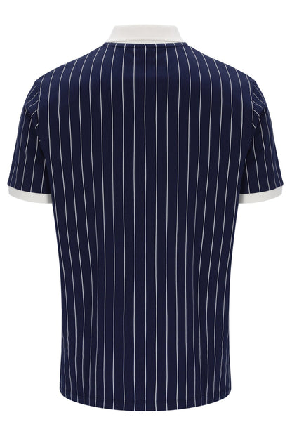 Fila Navy BB1 Classic Vintage Striped Polo - Fila Navy
