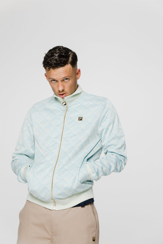 Summer Song Hank Jacquard Geo Track Top - Summer Song