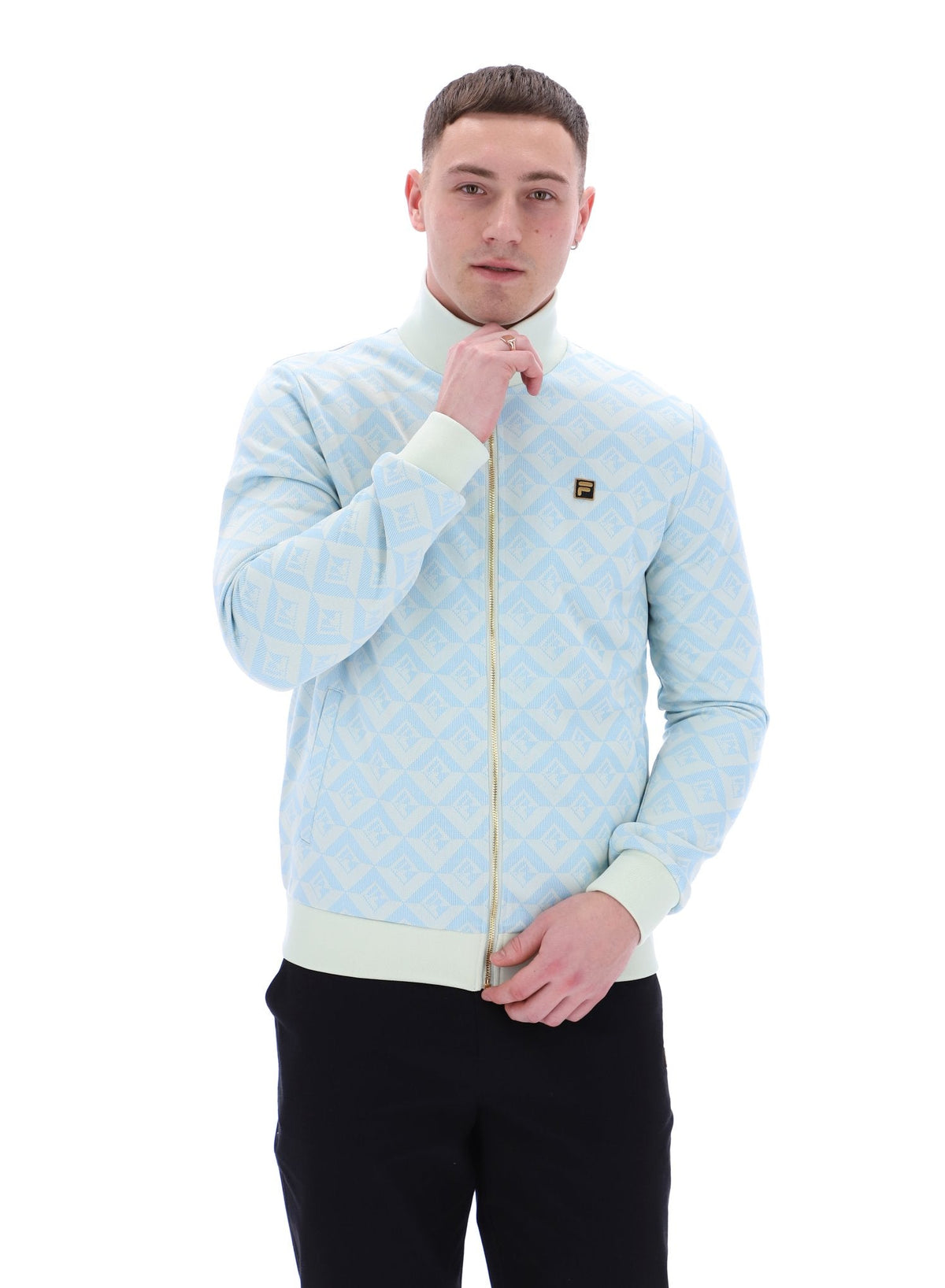Summer Song Hank Jacquard Geo Track Top - Summer Song