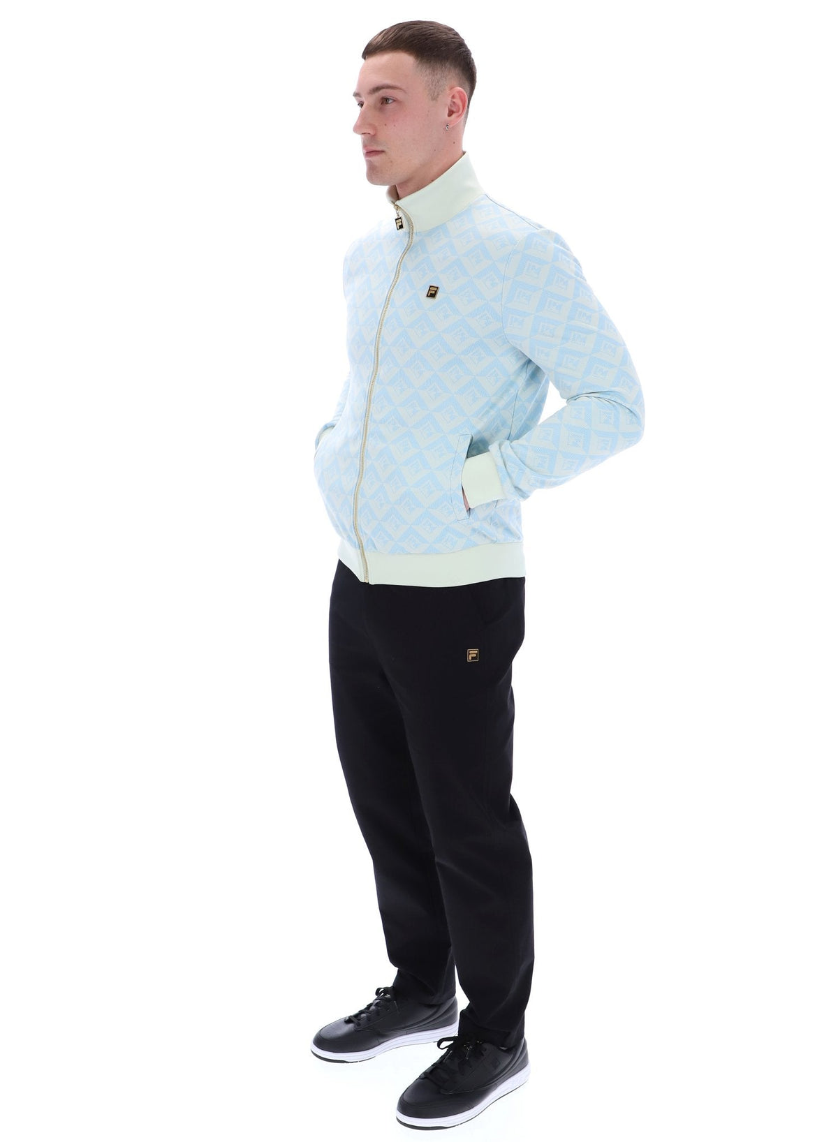 Summer Song Hank Jacquard Geo Track Top - Summer Song