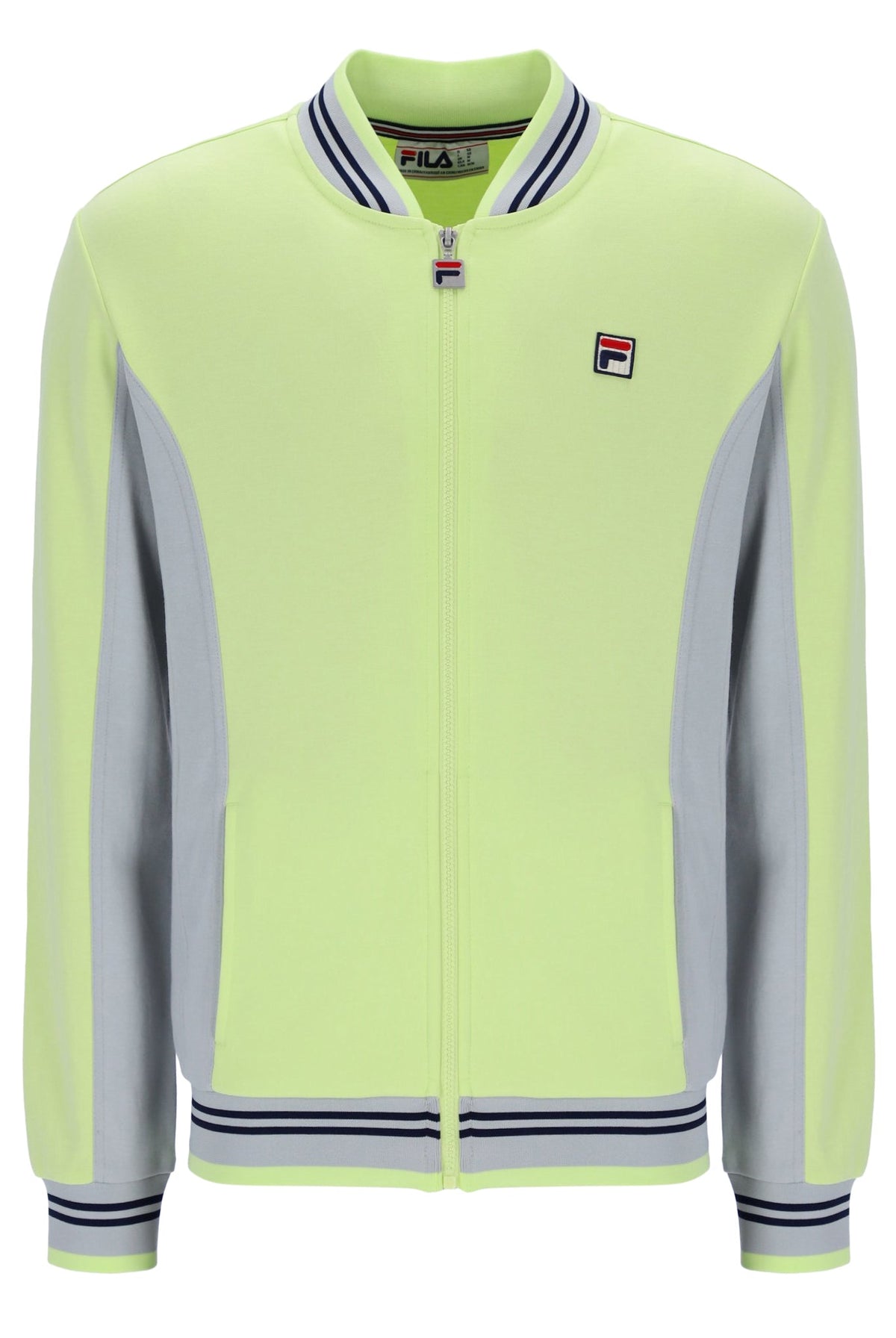 Shadow Lime Settanta Baseball Track Top - Shadow Lime