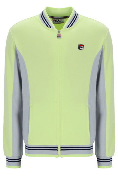 Shadow Lime Settanta Baseball Track Top - Shadow Lime