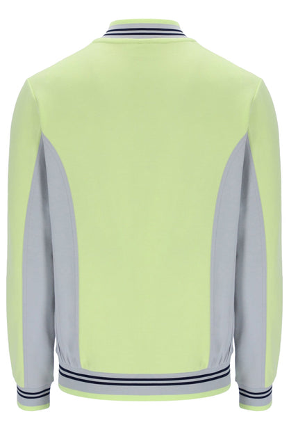Shadow Lime Settanta Baseball Track Top - Shadow Lime