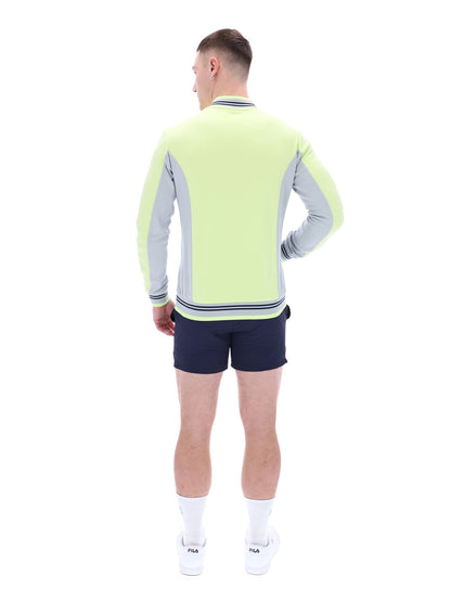 Shadow Lime Settanta Baseball Track Top - Shadow Lime